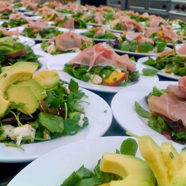 Peach, Mozzarella, Mint and Parma Ham